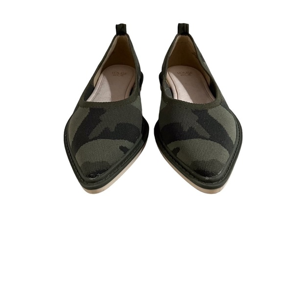 Louise Et Cie Celete Washable Point Toe Flat Green Camo Size 6 - Picture 3 of 9